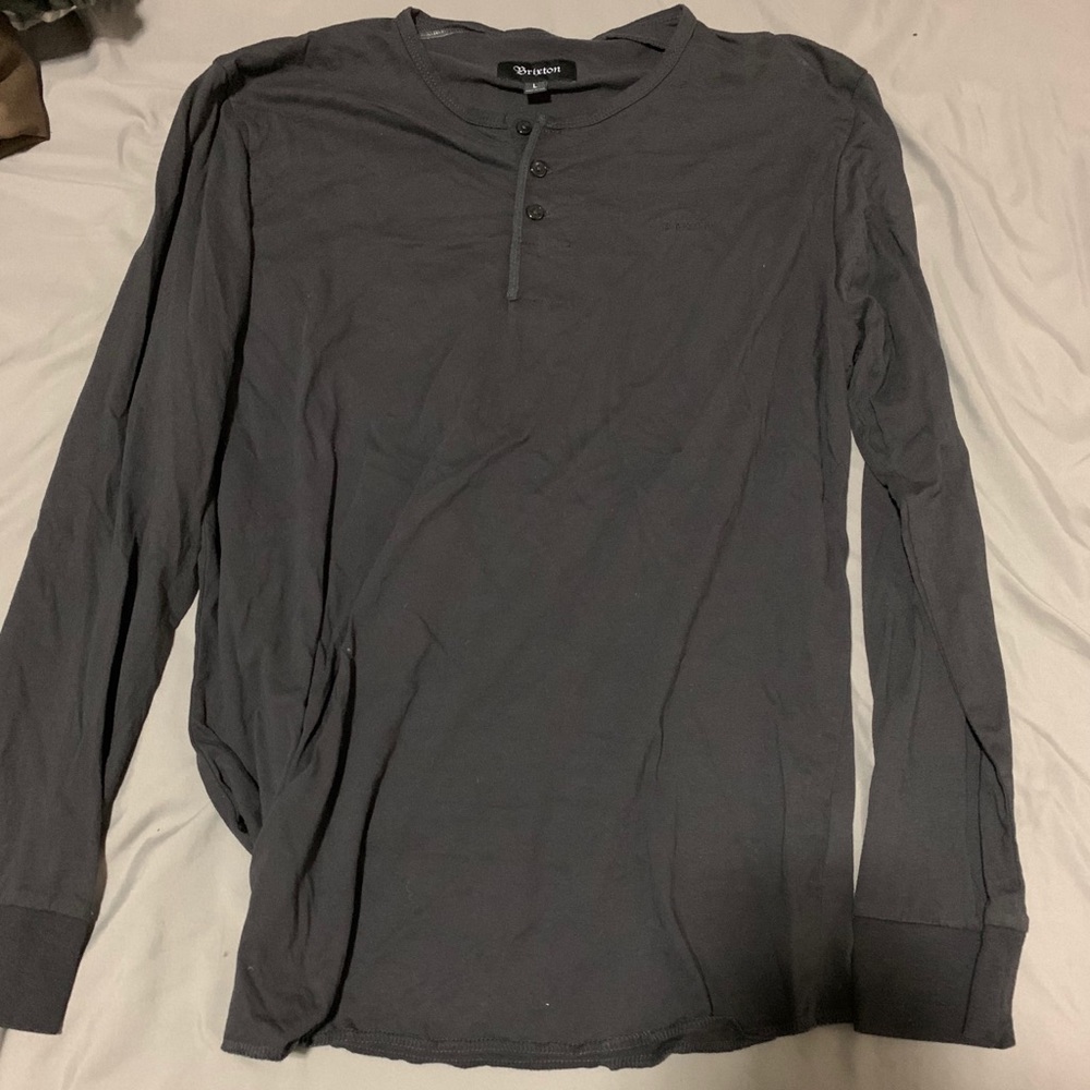 Brixton grey Henley size large